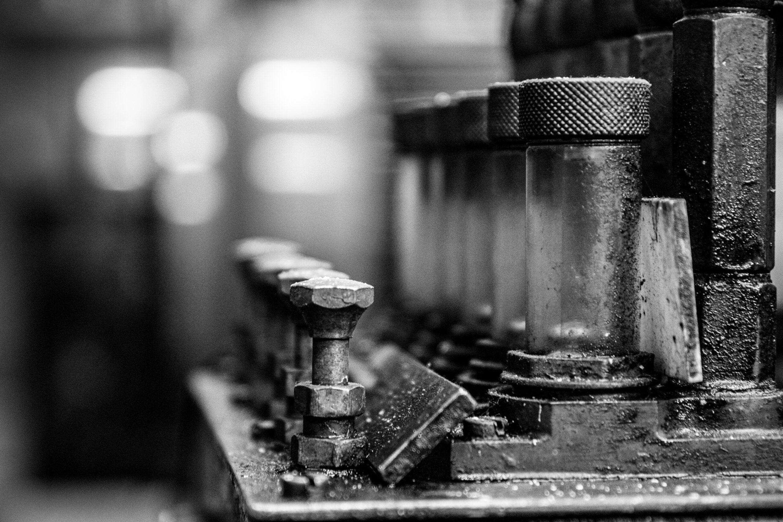 Close-up of heavy precision engineering machinery and components at JADE's advanced manufacturing facility, highlighting global trust and expertise.